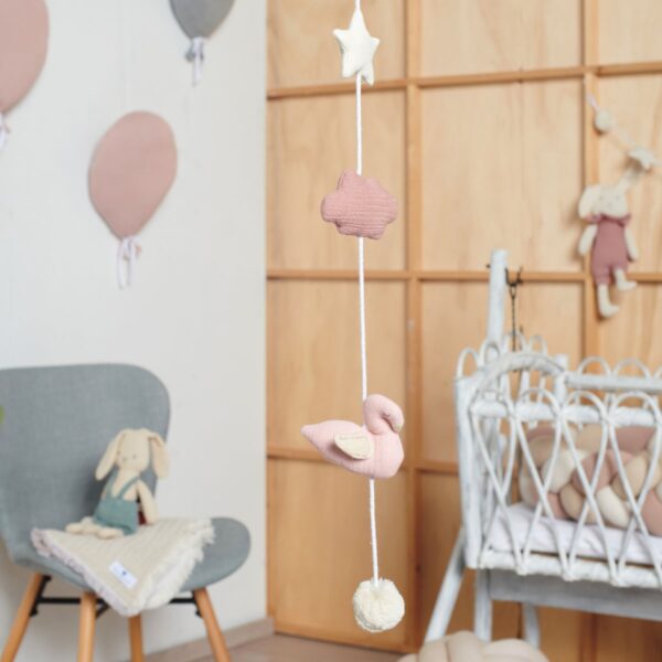 Nordic Coast Company mousseline zwaan klein - Afbeelding 2